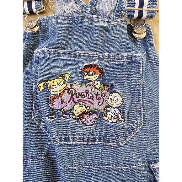 Vintage Denim Rugrats Embroidered Overalls Girls 10/12 - Picture 4 of 5